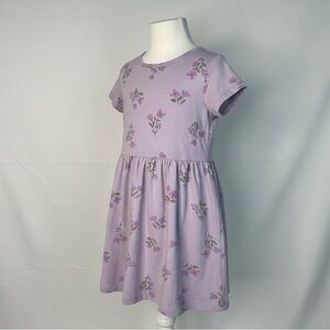 Lavender Floral Girls Dress Size 6